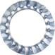 Serrated lock washer, DIN 6798, zinc plated, type A - 1