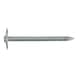 Steel nail with washer head, zinc plated - 1