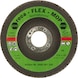 Flex-Mop flap discs - Flex-Mop flap wheel discs, grain: 60, synthetic corundum, curved, 115 mm - 1