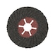 Semi-flexible sanding discs