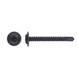 SELF-DRILLING ROUND HEAD SCREW WITH ZINC PLATED WHITE WASHER - 1