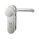 Property lever/handle set with short plates - 1