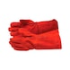 Red bovine suede welding gloves