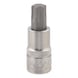 RECA 1/2" TX socket wrench inserts, short version - RECA 1/2" TX socket wrench insert, TX socket, 60 mm x 60 mm TX - 1