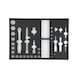 Inlay for 4in1 Power System - RECA Power System 4-in-1 inlay 1/4 inch and 1/2 inch empty laser cut 566x396 mm - 2