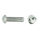 A2 STAINLESS STEEL SCREW WITH FLAT HALF-ROUND HEAD AND HEXAGON SOCKET