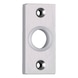 Punched rosette for door handle, angular - 1
