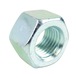 HEXAGON NUT HIGH PROFILE WHITE GALVANISED - 1