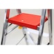 Marea ladder with platform and rung - Aluminium standing ladder, safety rail, 5 rungs - 2