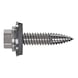 Thin sheet metal screw, hexagon head, steel, bimetallic A2/steel, DS16 RP-T2 - 1