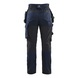  - Damen Handwerkerhose mit Stretch Dunkel Marineblau 7132 1832 8600 C32 - 2