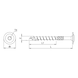 PanelFix timber screw with washer head, cutting notch, zinc-plated steel, with ETA-11/0389 approval - PanelFix timber screw with washer head, zinc-plated steel, 8.0x100/60 - 3