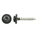 Window sill screw with washer, coarse thread, A2, TX - Cap-head window sill screw, A2, anthracite grey RAL 7016 3.9 x 25 - 1