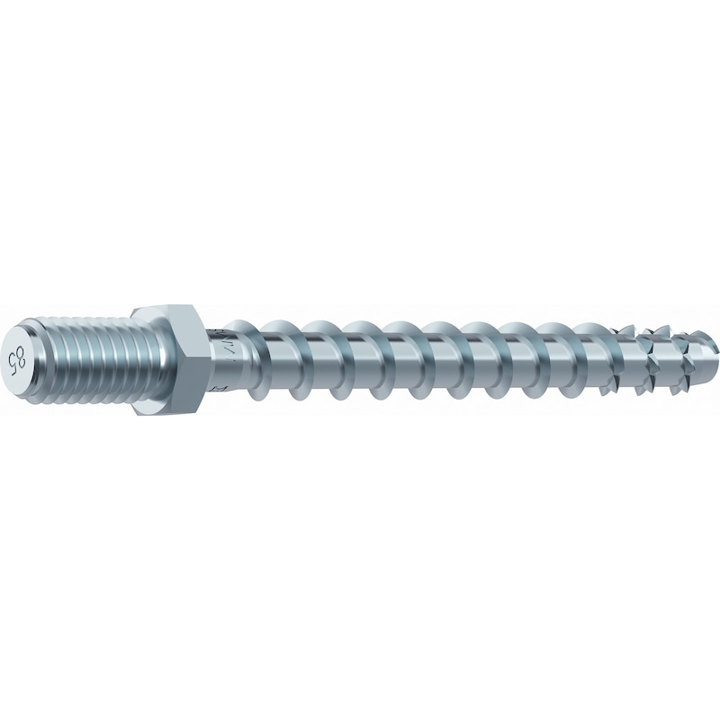 MULTI-MONTI-plus concrete screw anchor, zinc-plated steel, MMS-plus-ST bolt anchor with metric connecting thread - 1