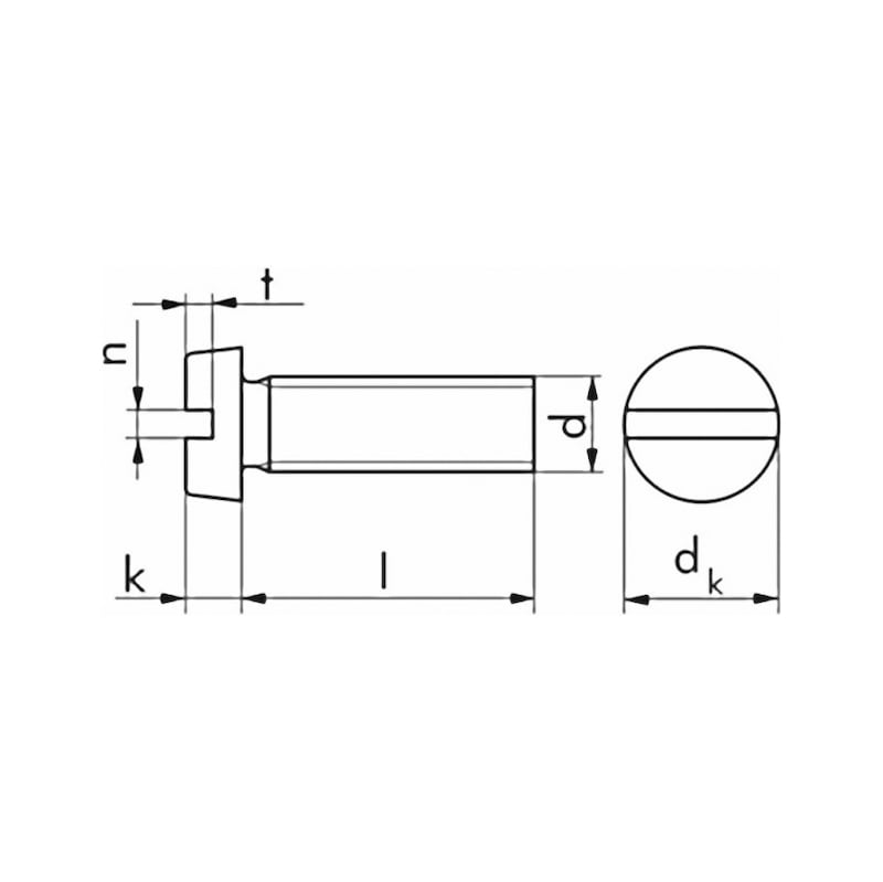 Zylinderschraube DIN 84 A2 - 2