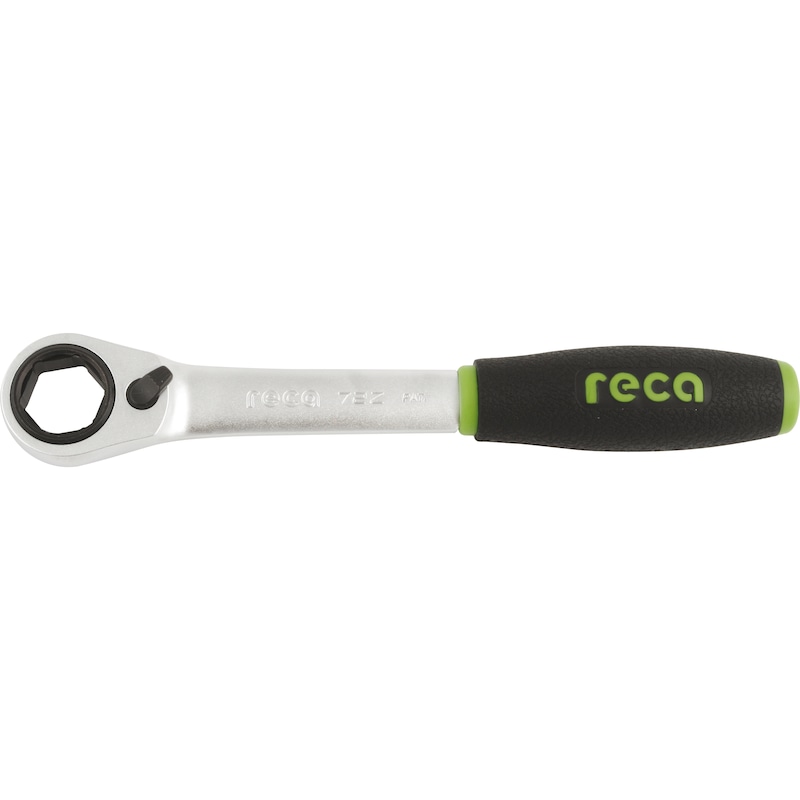 RECA POWER SYSTEM 3/8-inch reversible ratchet, finely toothed and drilled - 1
