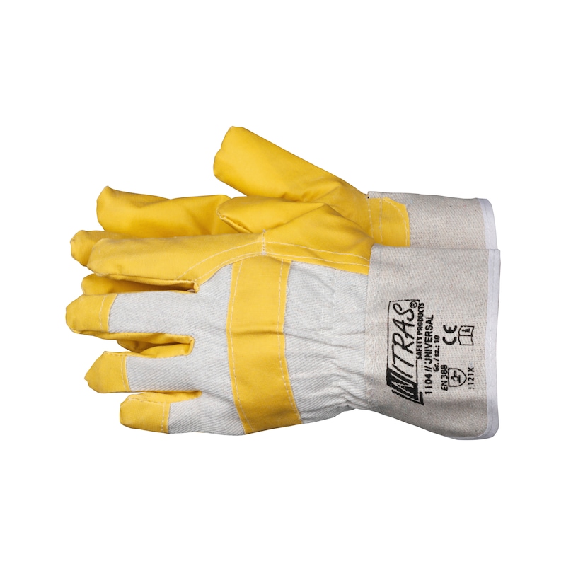 Protective gloves, synthetic leather