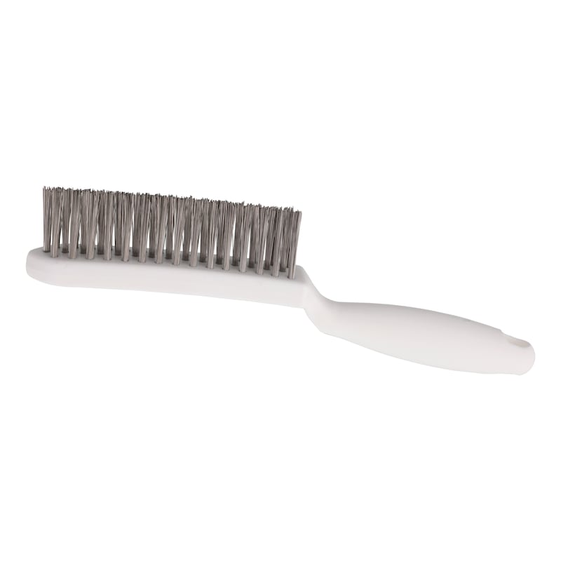 Fillet weld brushes with plastic handle for the food industry