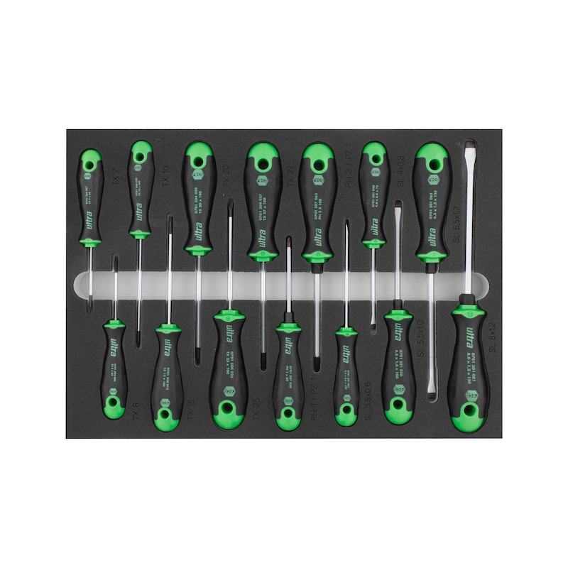 Inlay for ultra screwdrivers 