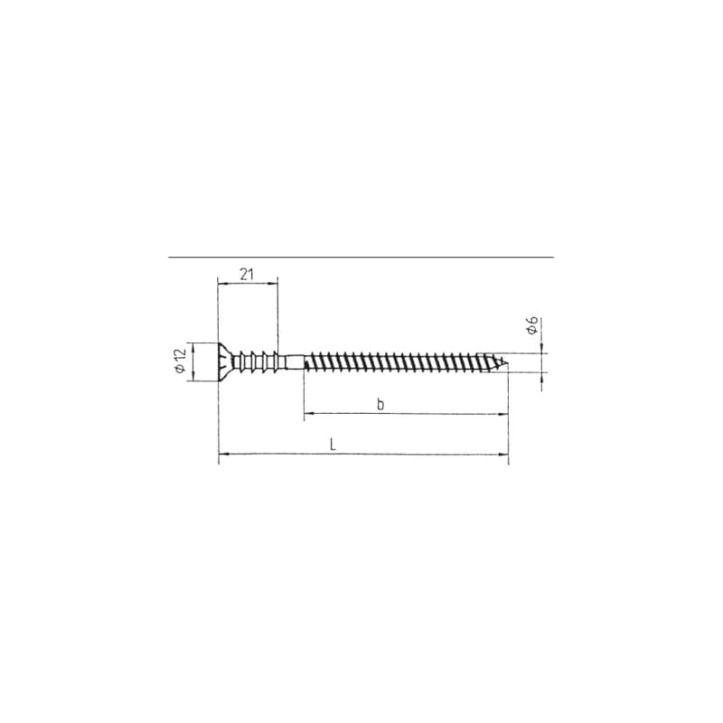 Adjustable wooden spacer screw, zinc plated - 3
