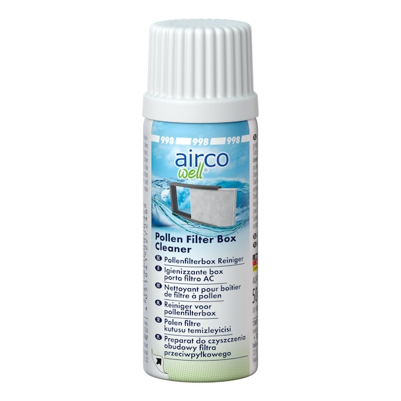 998 Nettoyant hygiénisant boîtier filtre à pollen - airco well® 998