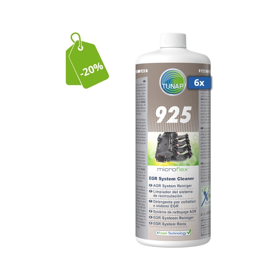 925 Detergente per collettori e sistemi EGR - 6 pz. - microflex® 925
