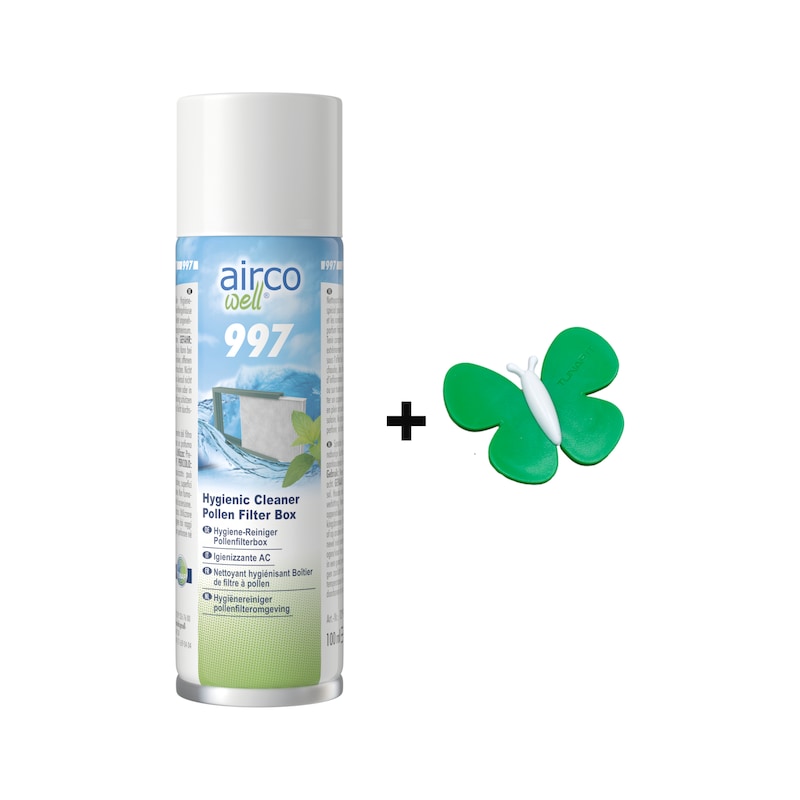 997 Igienizzante + Farfalla verde-bianco - airco well® 997