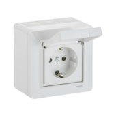 Surface-mounted Schuko outlets for humid spaces Exxact