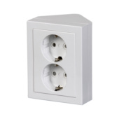 Surface-mounted Schuko outlets for dry spaces Impressivo