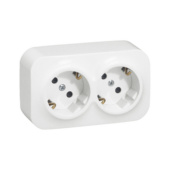 Surface-mounted Schuko outlets for dry spaces Forix