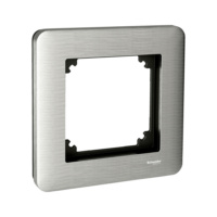 Cover plate 87mm Exxact Solid (brushed steel)