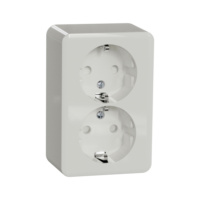 Surface-mounted Schuko outlet + separate circuits (L1+L2) IP21 Exxact