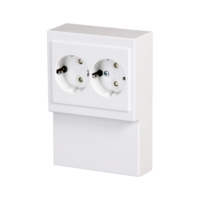 Surface-mounted skirting Schuko outlet IP21 Impressivo