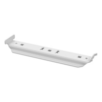 Solid bottom cable tray white, bracket RMK