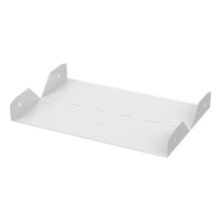 Solid bottom cable tray white, joint connection RVS