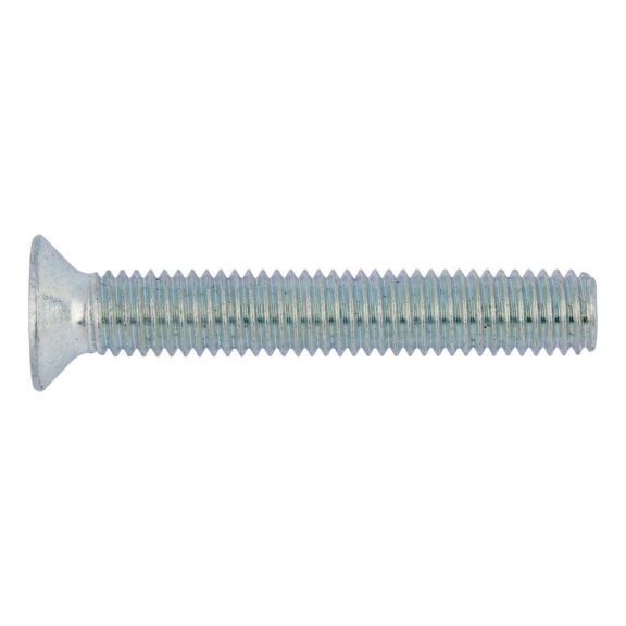 Slotted screw countersunk head DIN 965 - DIN 965 4.8 PZ ZP M2X6