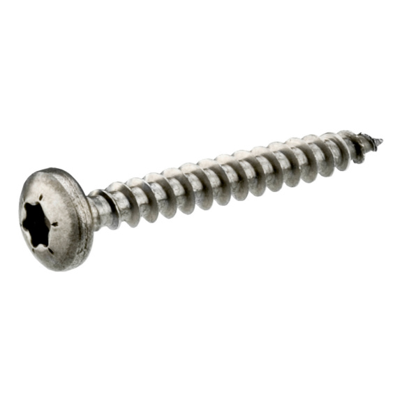 Chipboard screw, cylinder head stainless steel A2, TX - CHIPBSC. PAN HEAD A2 TX25 5X30