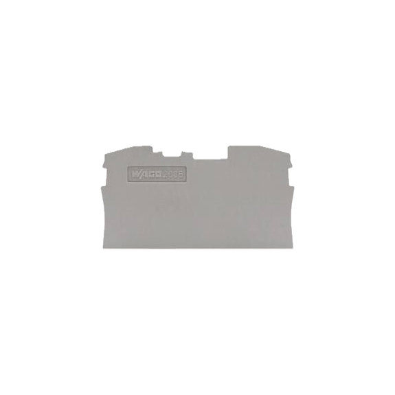 End plate 2006 series - END/INTERM.PLATE 1MM GY 2006-1291 WAGO