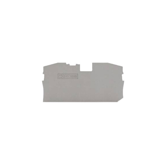 End plate 2016 series - END/INTERM.PLATE 1MM GY 2016-1291 WAGO