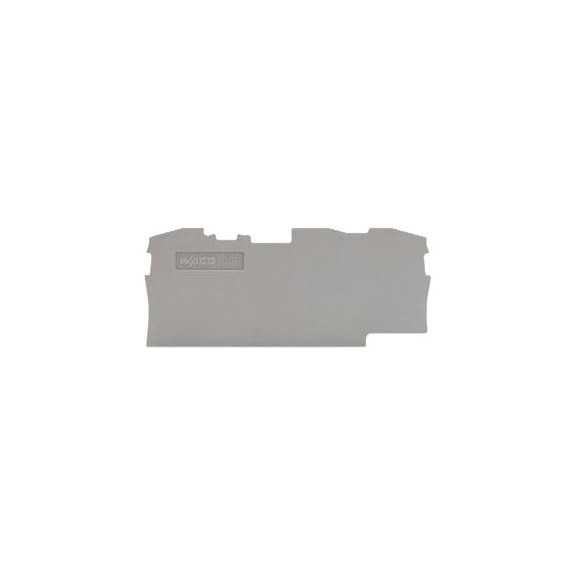 End plate 2006 series - END/INTERM.PLATE 1MM GY 2006-1391 WAGO