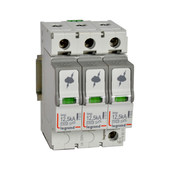 Surge protection device - SURGE PROTECTOR SPD T1+T2 12,5KA 3P+SD