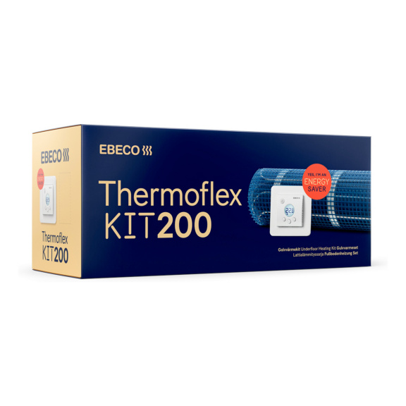Lattialämmitysmatto Thermoflex Kit 200 - LATTIALÄMMITYSM. THERMOFLEX KIT 200 640W
