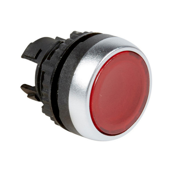 Illuminated releasable push button Osmoz - SELECTOR SWITCH ILL FLUSH RED LEG