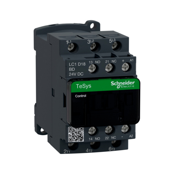Contactor TeSys D - CONTACTOR TESYS 7,5KW/24VDC LC1D18BD