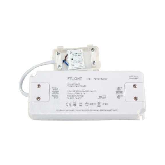 LED power source 24V IP20 standard  FTLight - LED CONTROL GEAR 24V 60W IP20