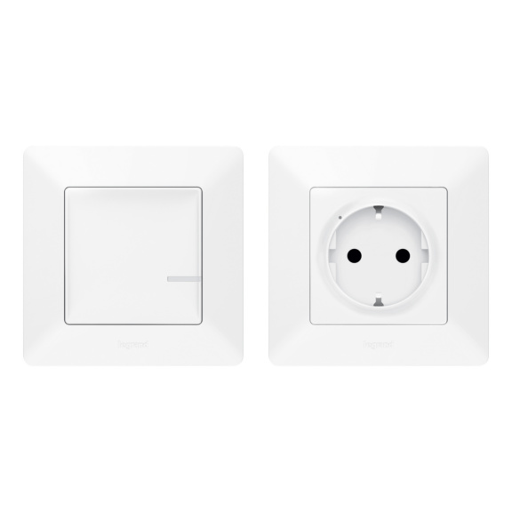 Valena Life with Netatmo wireless switch + 1-part smart outlet  - SCHUKO OUTLET.REMOTE SWITCH NETATMO WH