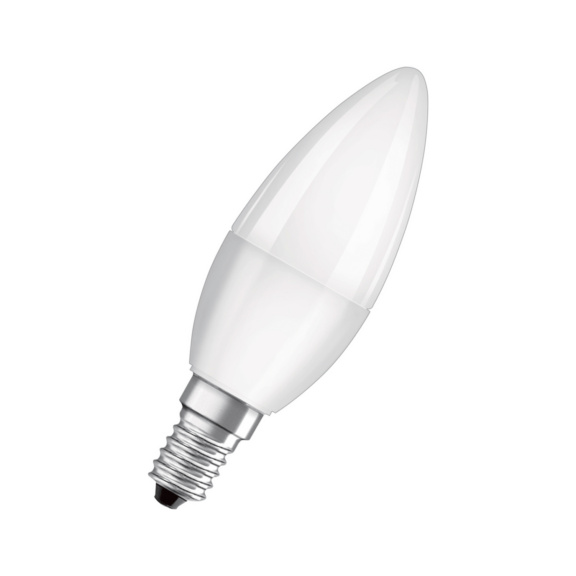 LED candle lamp CLASSIC B LED PARATHOM plastic matte - CLB 4,9W/827 470lm E14 OP