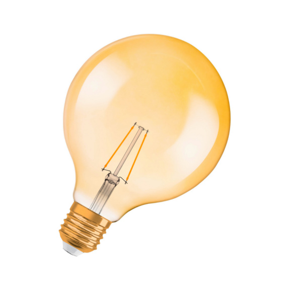 LED-lamppu VINTAGE 1906 LED NON-DIM - LED-LAMPPU GLOBE 21 2,8W/824 GOLD E27