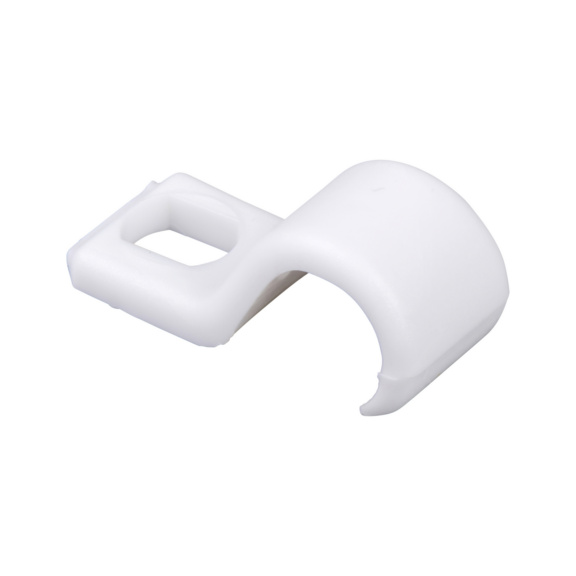 Screw mount cable clip Plastic, white