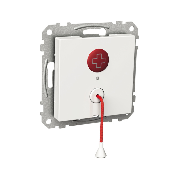 Alarm button with pull cord IP20 Exxact - RWC PB WT